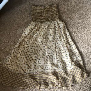 moda international strapless dress